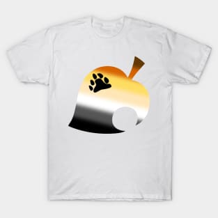 Gay Bear Pride Racoon Leaf Crossing gradient T-Shirt